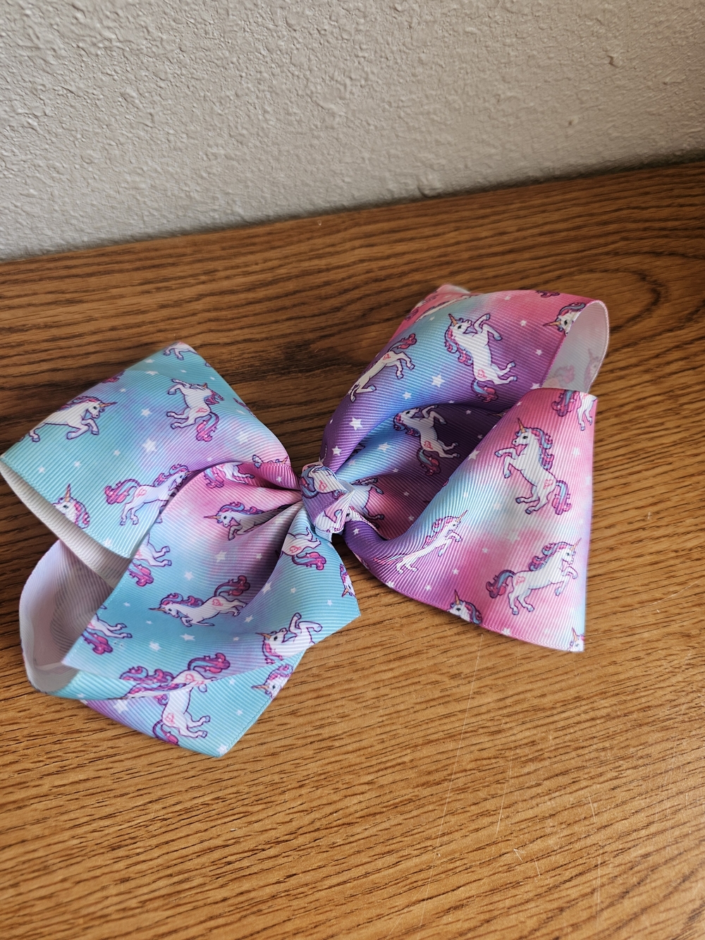 4/$10 Unicorn Hair Bow Jojo Siwa Pink Blue Clip